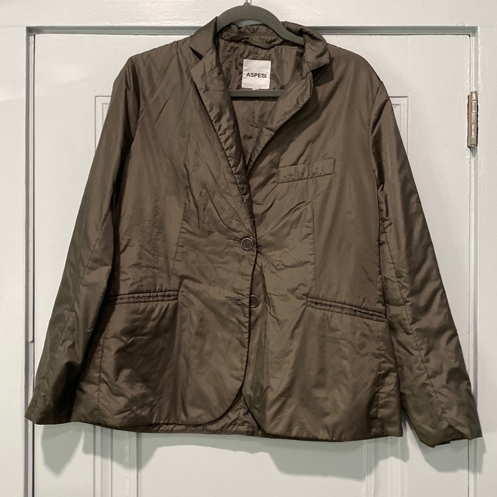 Aspesi insulated blazer jacket in olive, EXCELLENT condition, size XL - Picture 1 of 6